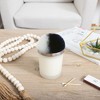 Pavilion Gift Company - Blank - Navy & White - 5.5 oz - 100% Soy Wax Candle with Pom Pom Lid Scent: Tranquility - Flame Candles - 2 of 4