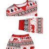 cheibear Christmas Party Long Sleeve Family Matching 2-Pieces Pajama Set - 4 of 4
