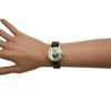Olivia Pratt Owl Drawing Face Faux Leather Band Women Watch - 4 of 4