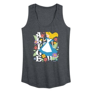 Women's - Disney - Alice in Wonderland Graphic Racerback Tank - 1 of 4