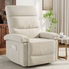 COZONY Recliner Chair for Adults, Manual Fabric Recliner with Side Pocket, Adjustable Ergonomic Single Sofa for Small Living Room, Nursery, Bedroom - 3 of 4