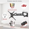 Barkan 13" - 83" Extra Long, Dual Arm TV Wall Mount, Full Motion - Extension, Swivel & Tilt - 3 of 4