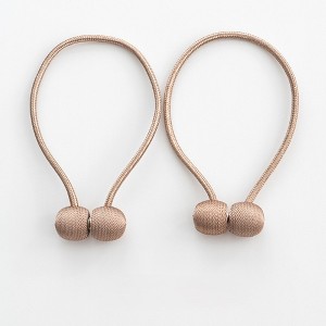 Elegant Magnetic Curtain Tiebacks (Set of 2) - Tree City - 1 of 4