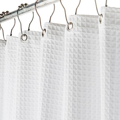 Waffle Matte Shower Curtain Large 72 x 84