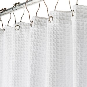 Waffle Matte Shower Curtain Large 72 x 84 - 1 of 4