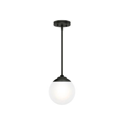 Hepburn White Cased Glass Mini Pendant Ceiling Light Fixture - Hunter Fan