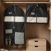 Unique Bargains Garment Bags PEVA Clothes Cover Bags with Pockets - 4 of 4