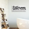Stupell Industries Seat Yourself Bathroom Sign Minimal Black White - 2 of 4