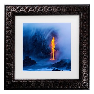 Trademark Fine Art - Miles Morgan Electric Blue Matted Framed Art - 1 of 4