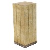 Wood (Set of 3) Square Pedestal Accent Tables Natural - Olivia & May: Fully Assembled, Indoor Use - image 2 of 4