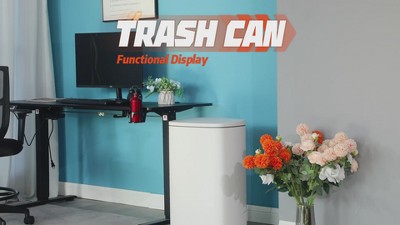 Pink Stainless Steel 13.2 Gallon Rectangular Pedal Trash Can