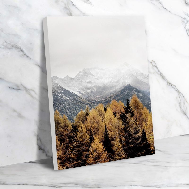 Americanflat Landscape Botanical Snowy Mountain By Tanya Shumkina Wrapped Canvas, 4 of 6