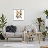 Stupell Industries Flower Garland Bunny Black Framed Giclee Art - 2 of 4