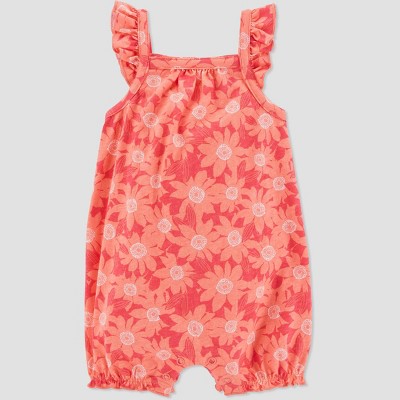 Baby Girls' Floral Romper - Just One You® made by carter's Pink 3M