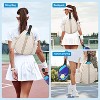 MaseiKar Pickleball Sling Bag For Men Women Waterproof Badminton Tennis Backpack With Wet Pocket Hidden Fence Hook Machine Washable - 4 of 4