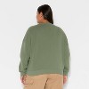 Women's Merry Martini Graphic Sweatshirt - Light Green - 3 of 3