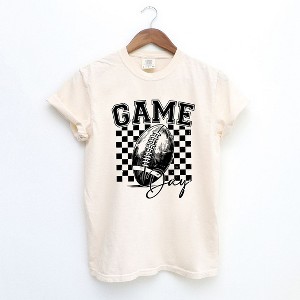 Simply Sage Market Women's Retro Football Game Day Short Sleeve Garment Dyed Tee - 1 of 4