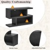 PAGED Retro Console Table with 2-Tier Shelf, 13" Narrow Entryway Table with Geometric Symmetrical Design, Vintage  Sofa Side Table for Entryway - 4 of 4