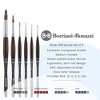 Borciani e Bonazzi UNICO Synthetic Mongoose Artist Paint Brush - Series 800 Round - Set of 6 - Watercolors, Oil & Acrylic Paint - Handcrafted in - 2 of 4