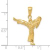 Black Bow Jewelry 14k Yellow Gold Female Karate Pendant - 4 of 4