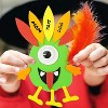4E's Novelty 12 Pack Monster Turkey Crafts for Kids - Turkey Monster Craft Kit, Self-Adhesive Foam Magnets, Fun Thanksgiving Activity for Ages 4-12 - 2 of 4