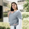 Comfy Cubs Baby Wrap Carrier - Soft and Stretchy Cotton Blend Baby Sling, Hands-Free Infant Carrier - Adjustable One Size Fits All - 2 of 4