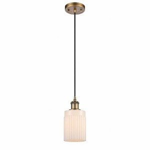 Hadley - 1 Light Cord Hung Mini Pendant In Art Deco Style-8 Inches Tall and 4.5 Inches Wide - 1 of 1