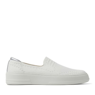 Женские кроссовки Dearfoams Women's Sophie Slip-On Sneaker - White 2 Size 10 — фото 2