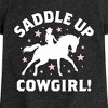 Girls' - Instant Message - Saddle Up Cowgirl Fitted Short Sleeve Graphic T-Shirt - 2 of 4