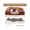 LAOTIES Orthopedic Dog Bed For Large Dog,Brown Egg Crate Foam Sofa With Washable Cover Joint Support - 4 of 4