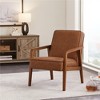 Yaheetech Modern Faux Leather Upholstered Accent Chair Armchair - image 2 of 4