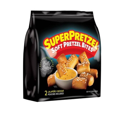 SuperPretzel Frozen Pretzel Bites with Jalapeno Cheese - 21.78oz