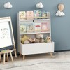 Toy Shelf Organizer for Kids, Modern Open Storage Display Cabinet Children Bookshelf Toy Storage Cabinet Organizer for Living Room Kids Room - 2 of 4