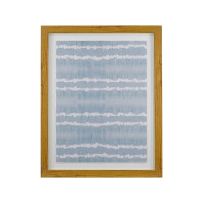 (Set of 2) 24" x 30" Indigo I & Terra Waves II Floating Shadowbox with Deckled Edge - Threshold™