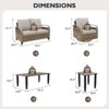 EAGLE PEAK Wicker Outdoor Patio Conversation Set - 3 of 4