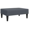 vidaXL Footstool Dark Gray 30.3 in.x21.7 in.x12.2 in. Velvet - 2 of 4