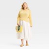 Women's Shrunken Crewneck Pullover Sweater - A New Day™ - 3 of 3