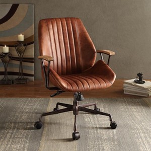 Vynxaria Cocoa Swivel Office Chair - 1 of 4
