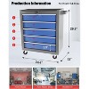 Portable 5-Drawer Rolling Tool Chest, Mobile Tool Box Organizer with Wheels, Sturdy Garage Storage for Workshop & Home DIY Projects - 3 of 4