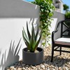 Wooakway Outdoor/Indoor/Decor/Garden Large Tall Metal Planter Pots Planter Boxes Cachepots Nursery Pots - 2 of 4