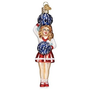 Old World Christmas Glass Blown Christmas Ornament, Cheerleader - 1 of 4