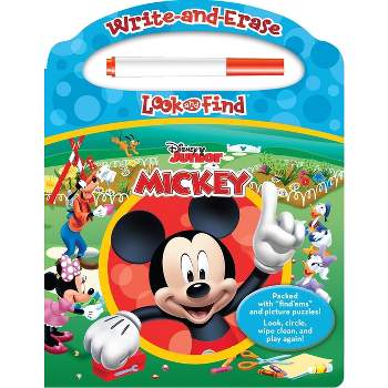 Disney Junior Mickey: Write-And-Erase Look and Find - by  Pi Kids (Mixed Media Product)