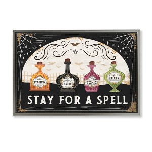 Stupell Industries Stay For A Spell Floating Frame Canvas Art - 1 of 4