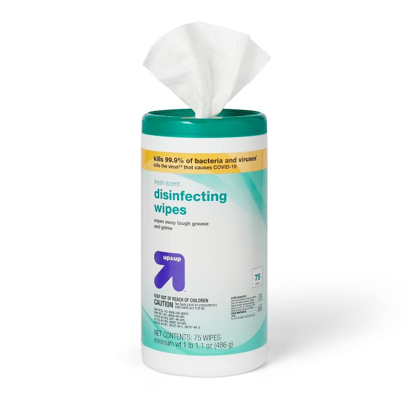 Fresh Scent Disinfecting Wipes - 75ct - up &#38; up&#8482;, 2 of 4