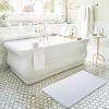 LOCHAS Chenille Bathroom Rug Mat Set White - 2 of 3