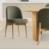 7-Pieces Dining Set for 6,Upholstered Armless Chair with Wood Legs,79 Inch Oak Oval Dining Table for Dining Room,Farmhouse-Tanpinhause - 4 of 4