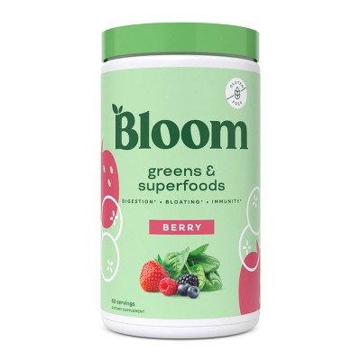 Bloom Nutrition Greens And Superfoods Powder - Berry : Target