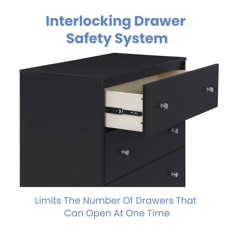 Delta Children Jordan 3 Drawer Dresser with Interlocking Drawers, 5 of 14