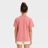 Girls' Short Sleeve Oversized Scenic Desert Graphic T-Shirt - Cat & Jack™ Pink Rose - 3 of 4