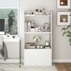 Tangkula Bookcase w/ Drawer 3-Tier Open Shelf Anti-Toppling Kits for Living Room - 3 of 4
